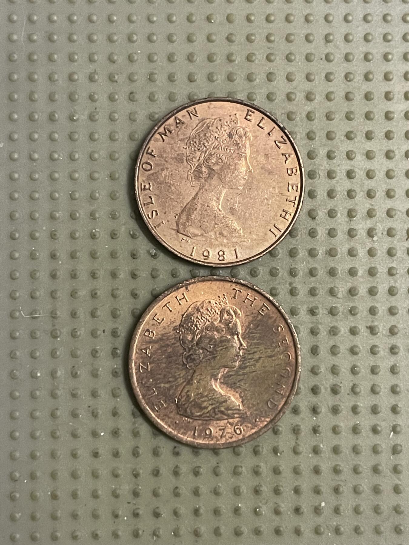 2026年第12场各国散币拍卖（总第162场）16.17两天外出，18号可以发货 马恩岛1/2便士2枚