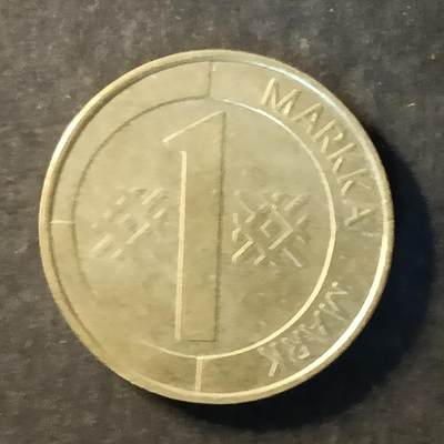 逸泉钱币2026A世界散币纸币纪念币专场A第一场 - 314 芬兰1马克头戴皇冠的持剑狮子