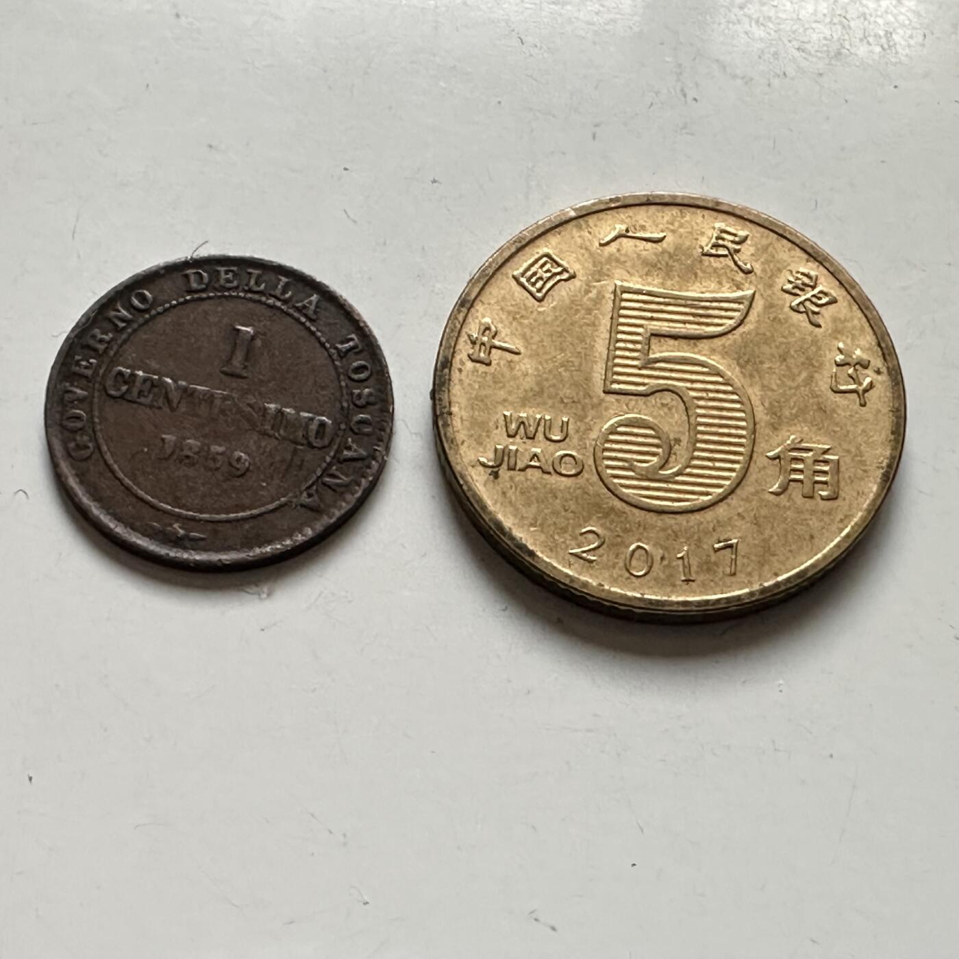 🌹外币初藏🌹🐯2026年第8场  每周二四六晚8️⃣点 接代拍 意大利托斯卡纳大公国1859年一分