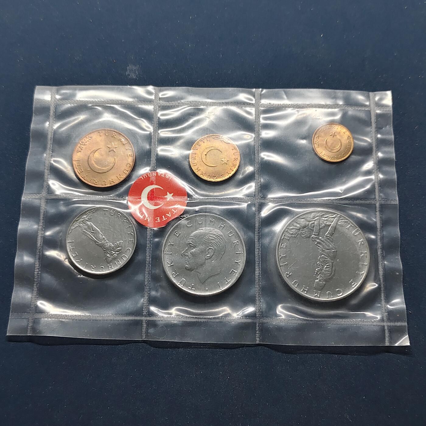 【全场包邮】纯粹捡漏拍494场 土耳其1965年官方封装套币-MS3