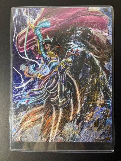 NO.21 好又多金牌大场，新店点关注不迷路！每周一站式配齐，方便凑单！（周6晚8点截拍，卖家送拍0抽成！） - 【20/20尾编亲签】昆仑万象 权迎东亲签 手写编 冷雨夜扈三娘 A4粗闪大卡