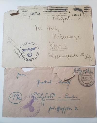 韵星假日拍卖第三十七期 -- Rimey Holidays Auction 37 - nazi德国二战时期战地军邮两封