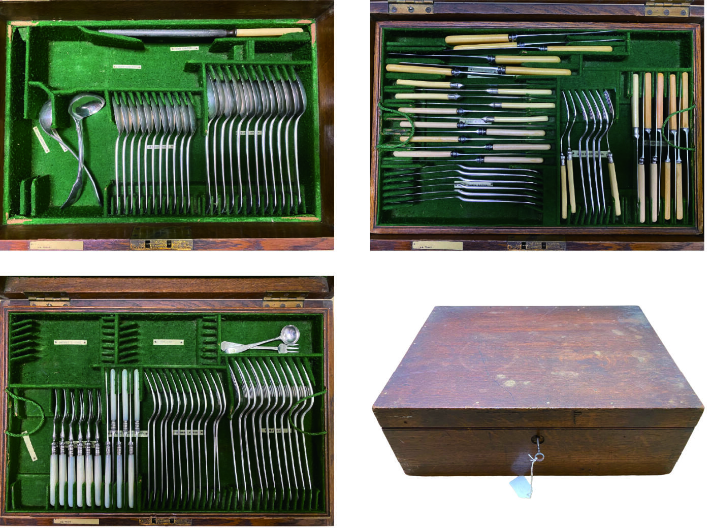 上海拍卖行2025年秋季古董珍玩拍卖会 19世纪英国Elkington&co(著名银匠)镀银古董餐具盒(附原装盒及钥匙)