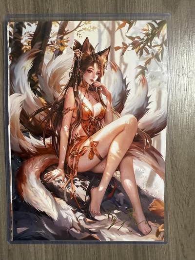 阳大大卡牌拍卖第94期（持续收拍品，周六晚上九点截拍，进群福利早知道） - 【A4亲签卡】卡卡有趣 山海经 上古 涂山氏