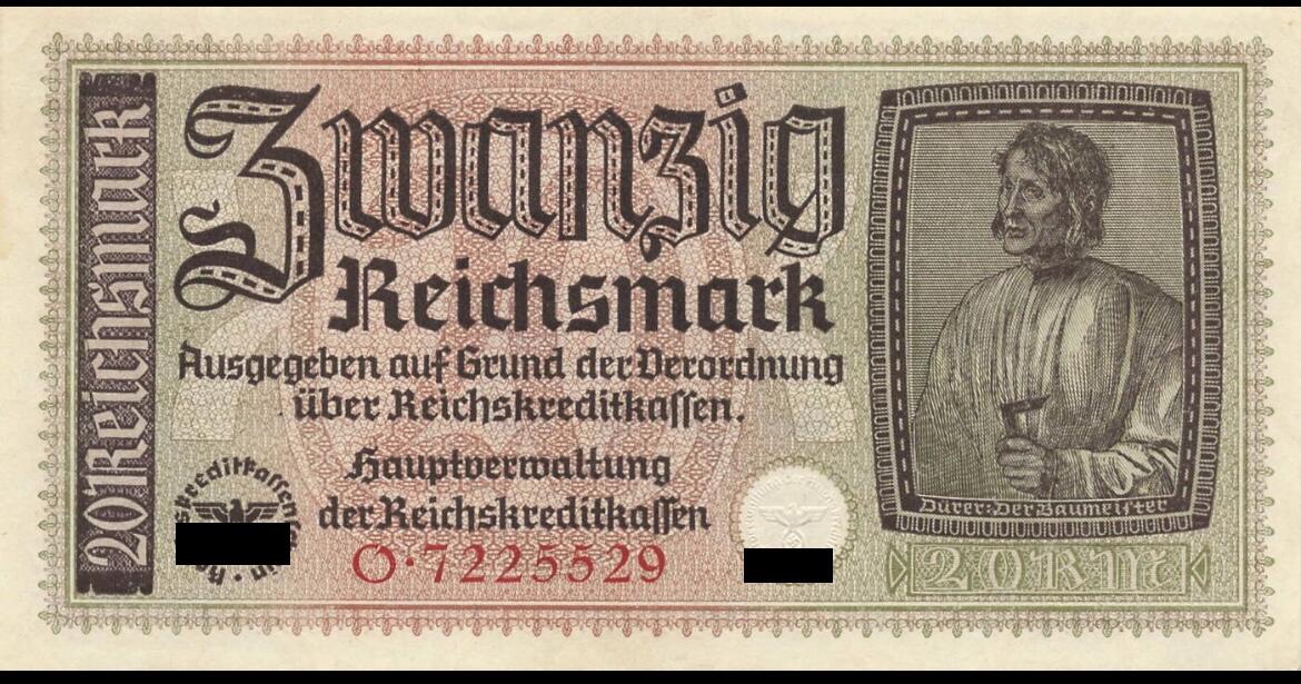 小福收藏拍卖第199期 裸钞场 本期有多张豹子号靓号 瑞士1000法郎 经典提香 毛里求斯首发年大全套 白俄罗斯5000000卢布 苏里南10000盾  爱沙尼亚  苏丹 西班牙 保加利亚 古巴等多国精美纸币 德国 1940-45年 20马克 unc