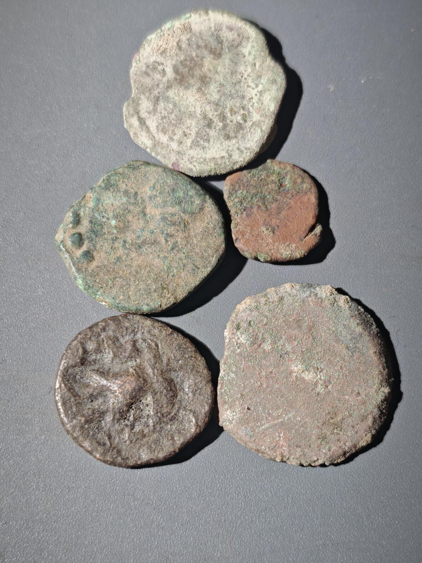 107期新疆红钱粟特钱币丝路钱币专场 B2丝路铜币一组