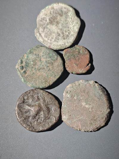 107期新疆红钱粟特钱币丝路钱币专场 - B2丝路铜币一组