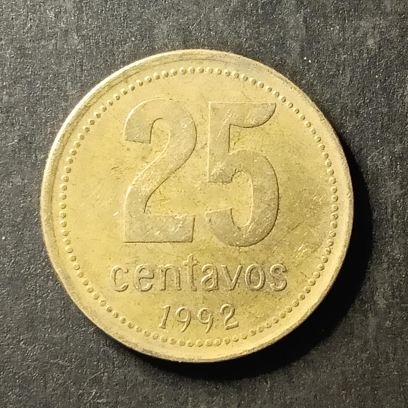 逸泉钱币2026A世界散币纸币纪念币专场A第一场 329 阿根廷25分