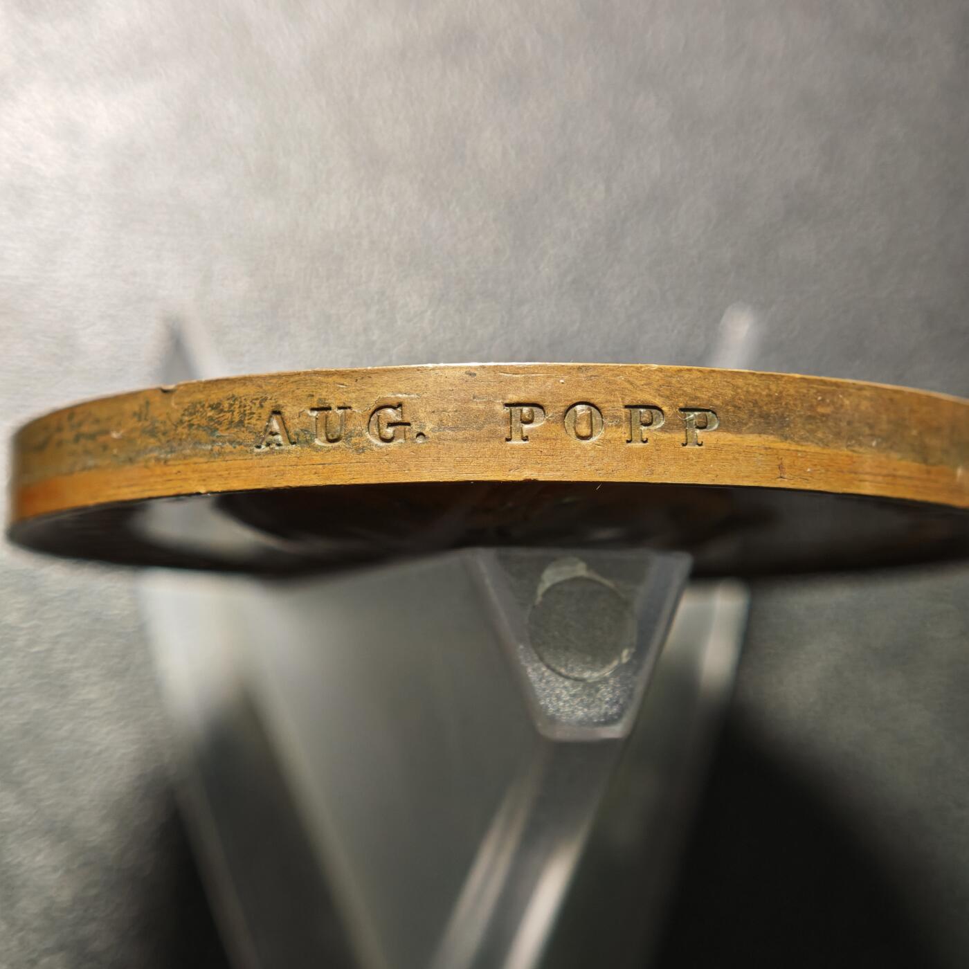 【德藏】世界币章拍卖第162期（拍品征集中~欢迎藏友联系） 1854年 德国巴伐利亚慕尼黑工业博览会高浮雕纪念大铜章 直径约：55.8mm；重约：86.7g