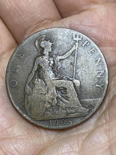 2026年第八场(总第一百七十七场）外国好品散币场(免佣金) - 英国🇬🇧1908年1便士(爱德华七世时期)