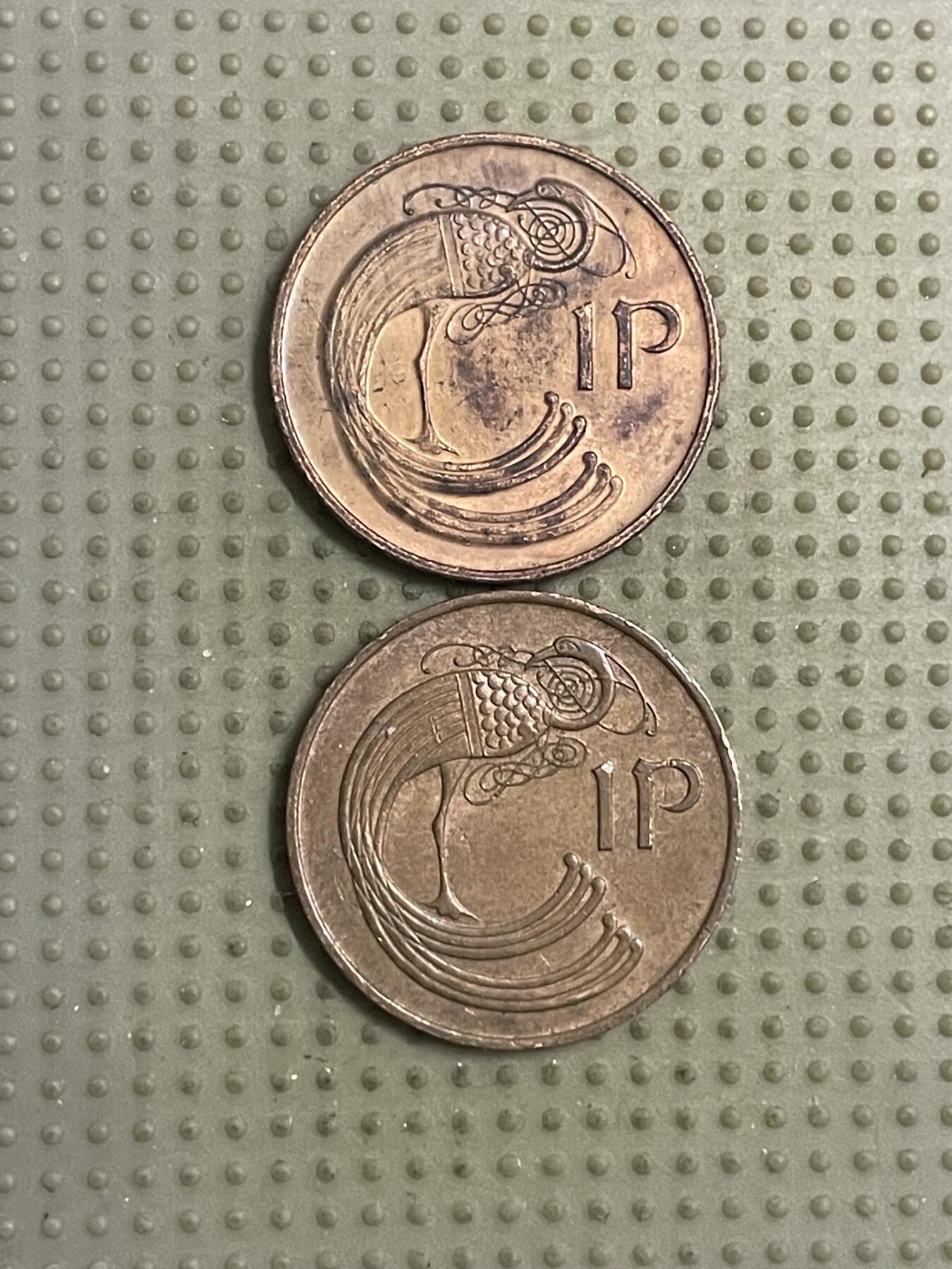 2026年第12场各国散币拍卖（总第162场）16.17两天外出，18号可以发货 爱尔兰1便士2枚