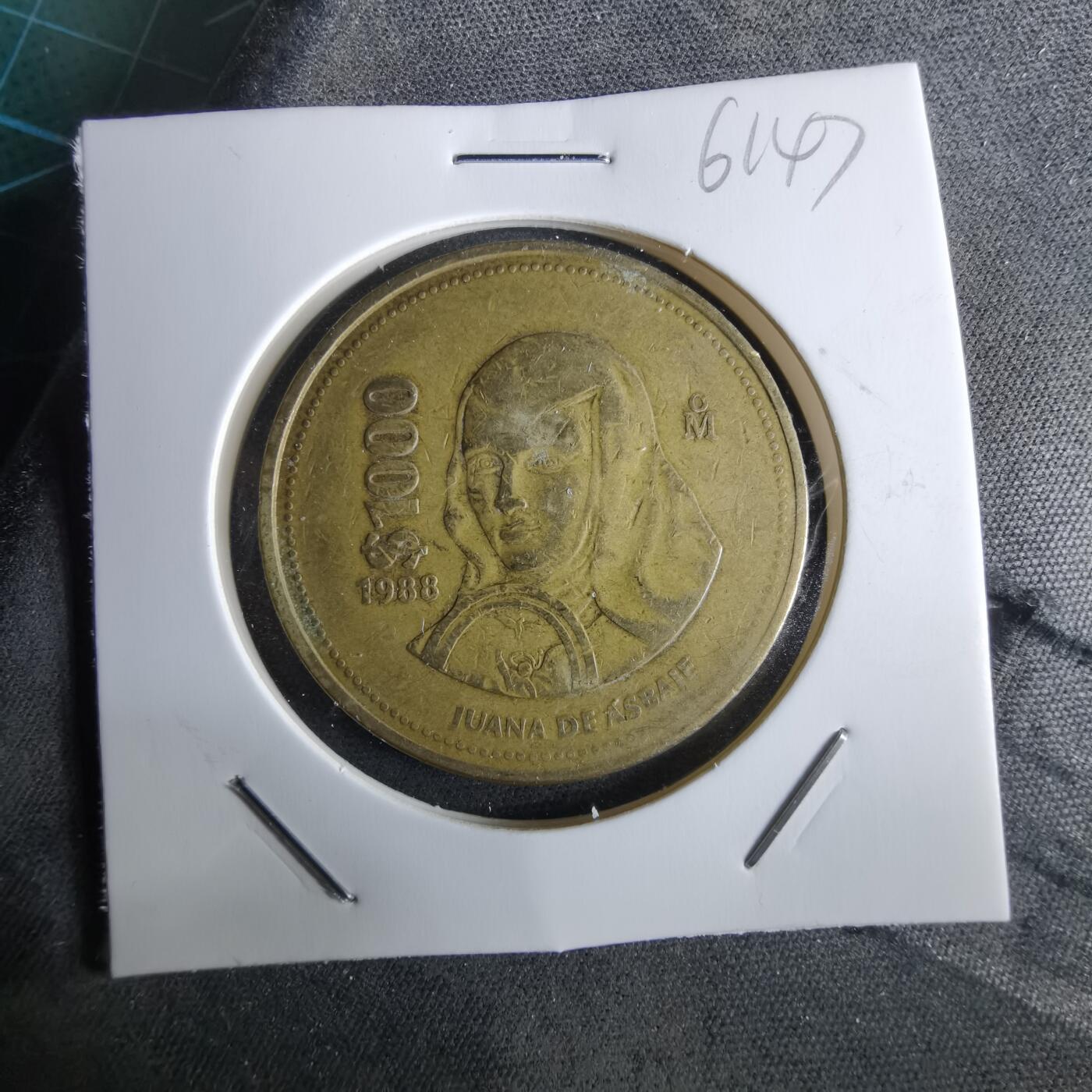 沼泽如烟--第961场 墨西哥1988年1000比索