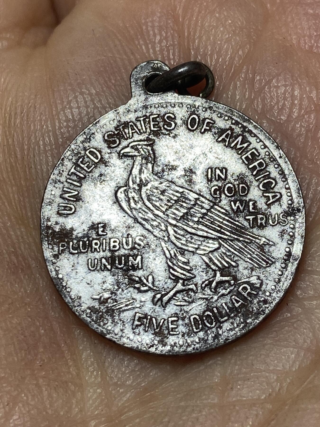 2026年第八场(总第一百七十七场）外国好品散币场(免佣金) 美国🇺🇸1913年5美元纪念章(印第安5元纪念品)