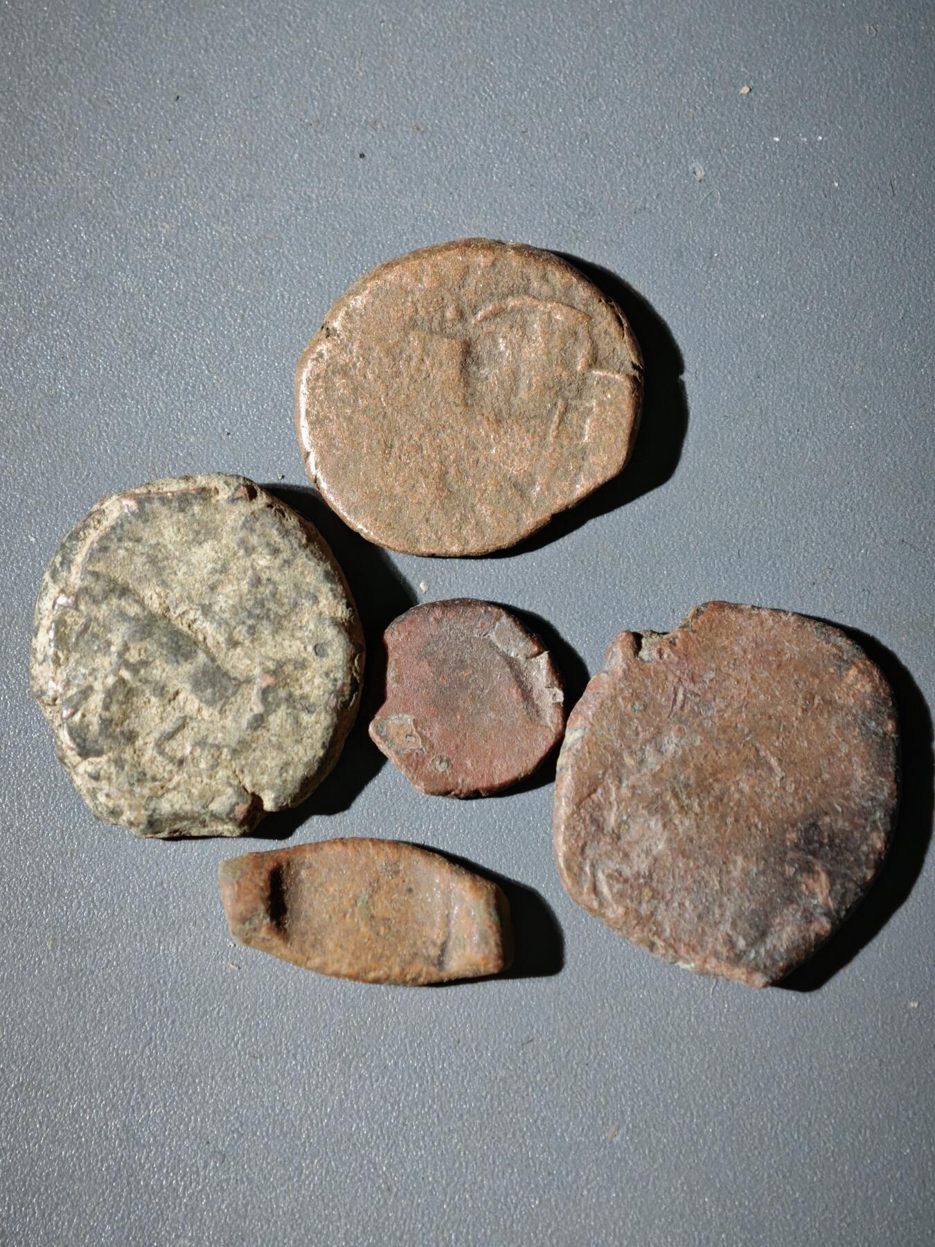 107期新疆红钱粟特钱币丝路钱币专场 B4丝路铜币一组