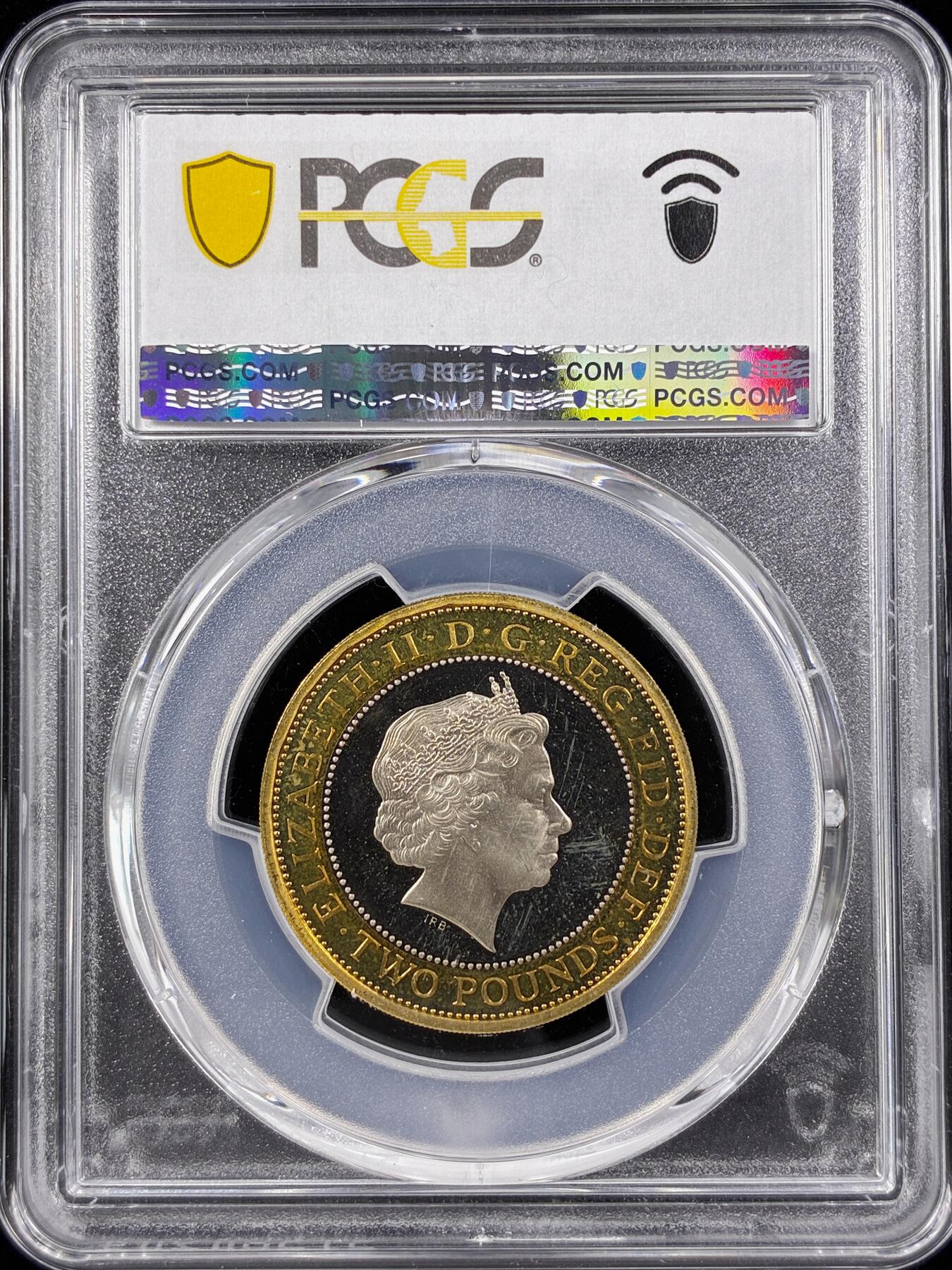 【雨安】【直播拍卖】【第0124期-评级币章】2026-01-17 周六 19:30 [评级现代] Great Britain 英国 2镑 2011年 英王詹姆斯译本圣经 PCGS-PR66DCAM 精制币