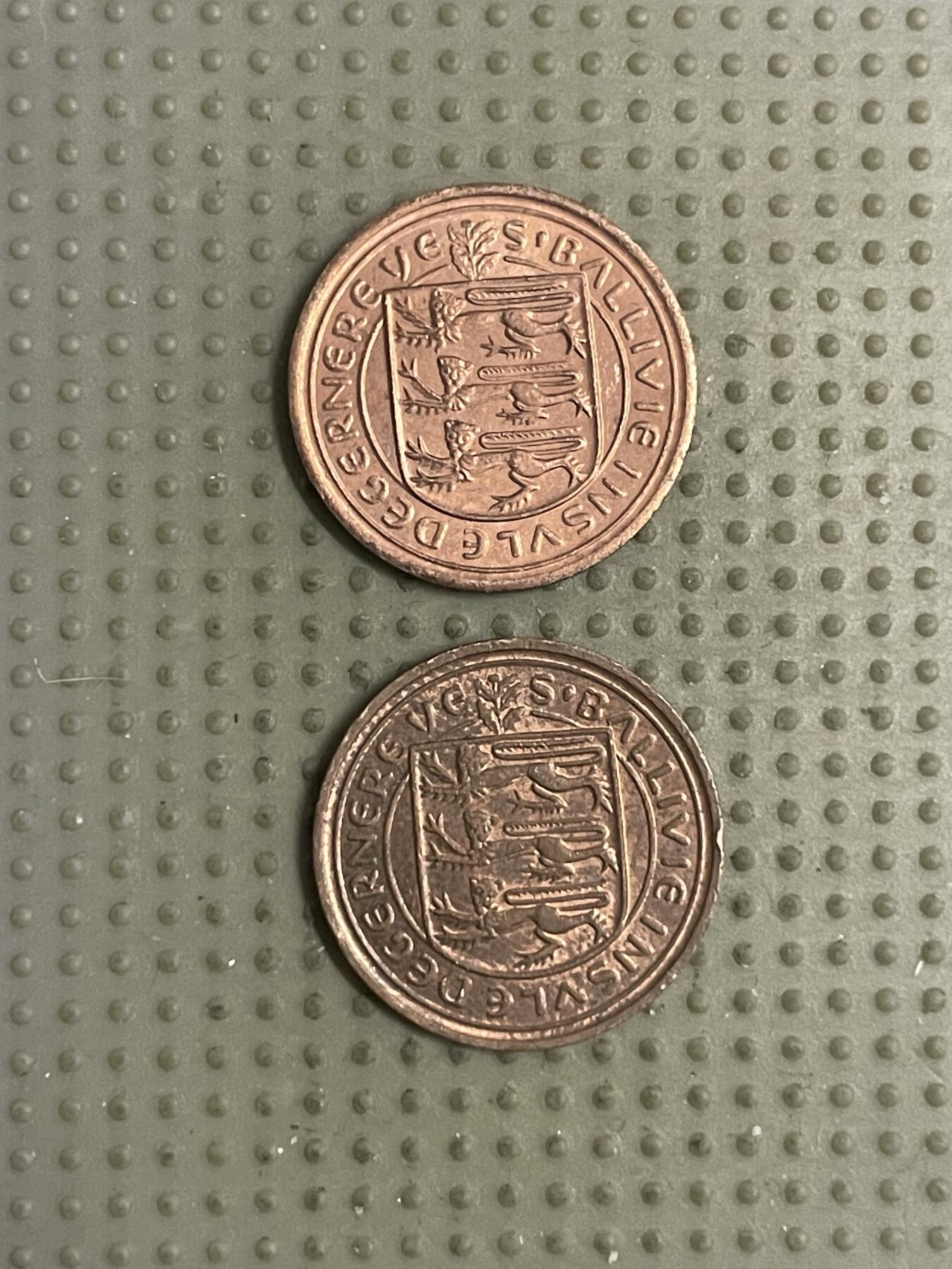 2026年第12场各国散币拍卖（总第162场）16.17两天外出，18号可以发货 根西岛1971年1/2便士2枚