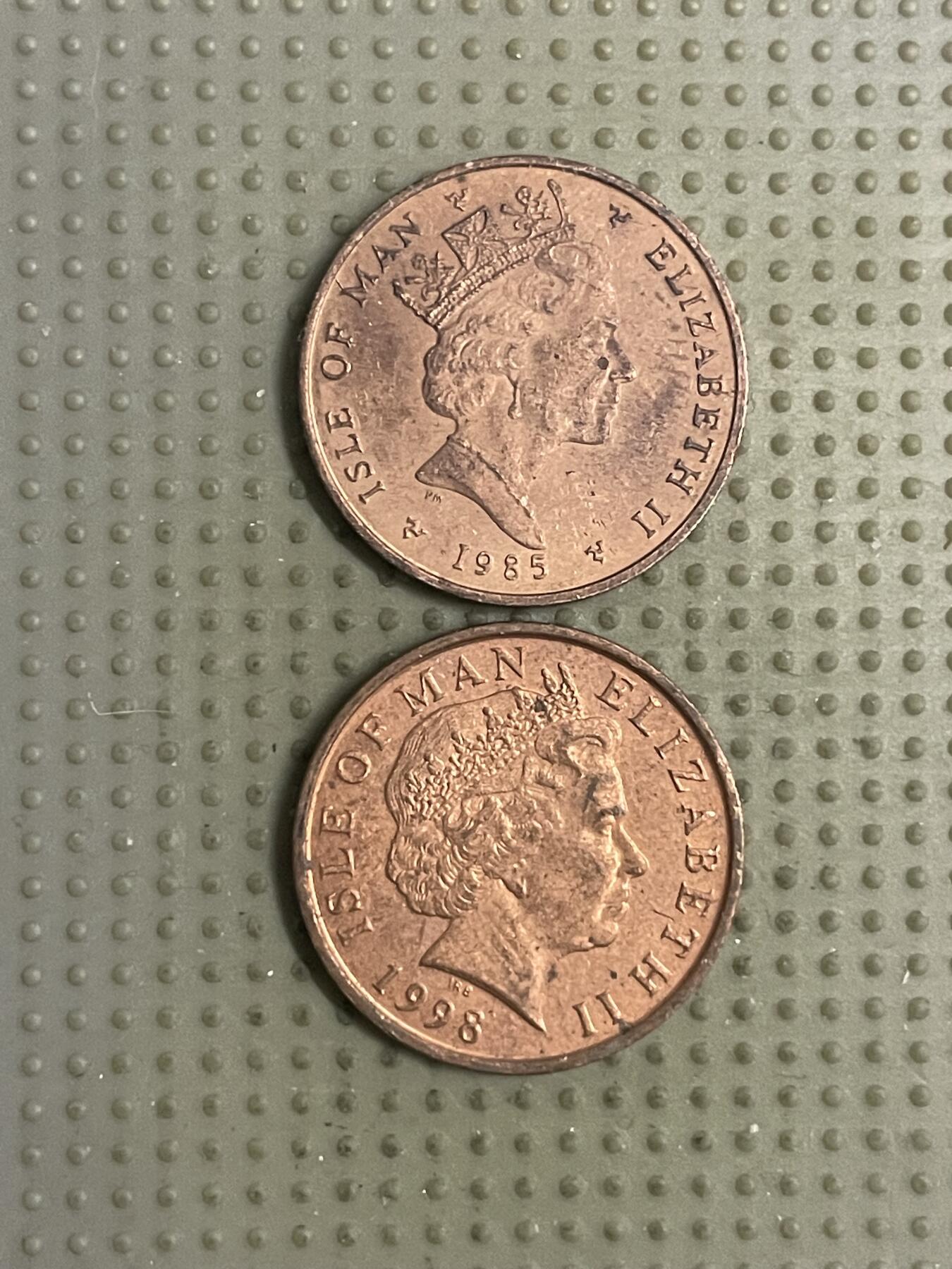 2026年第12场各国散币拍卖（总第162场）16.17两天外出，18号可以发货 马恩岛1便士2枚