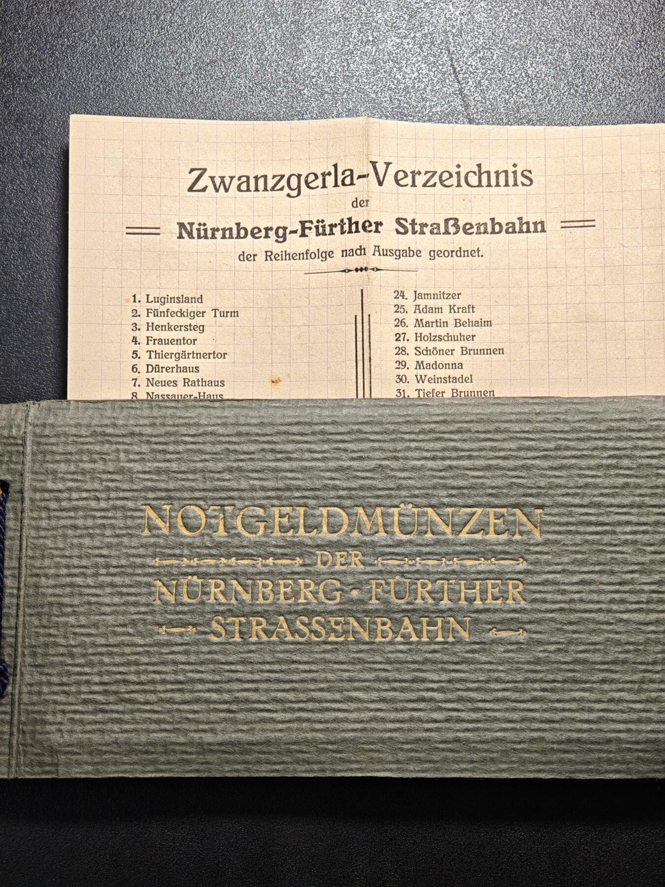 【德藏】世界币章拍卖第162期（拍品征集中~欢迎藏友联系） 48枚一组 1921年 德国纽伦堡电车代用币铝币 整套 45枚全