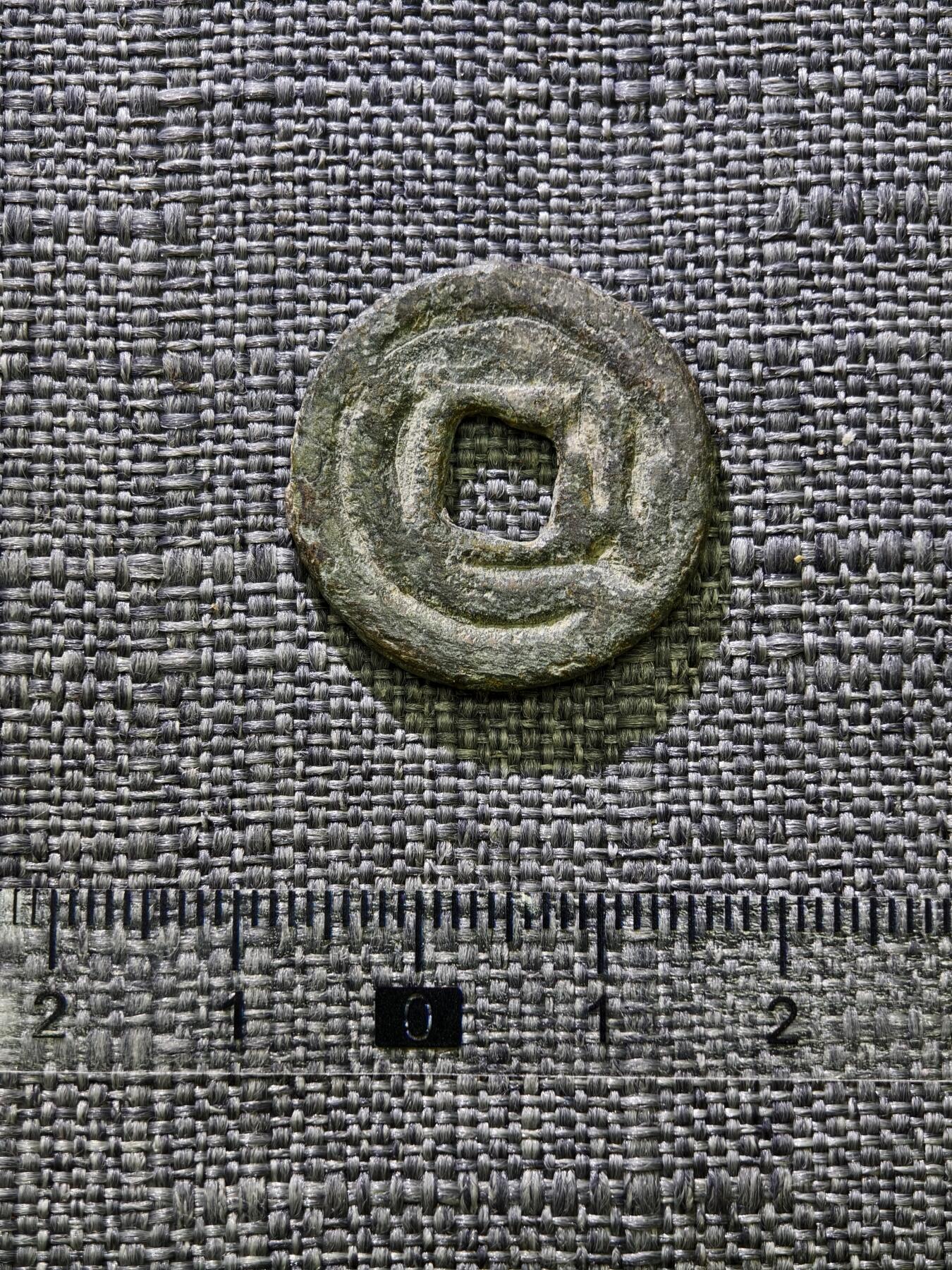 107期新疆红钱粟特钱币丝路钱币专场 突骑施汗钱三体文背（山字钱）