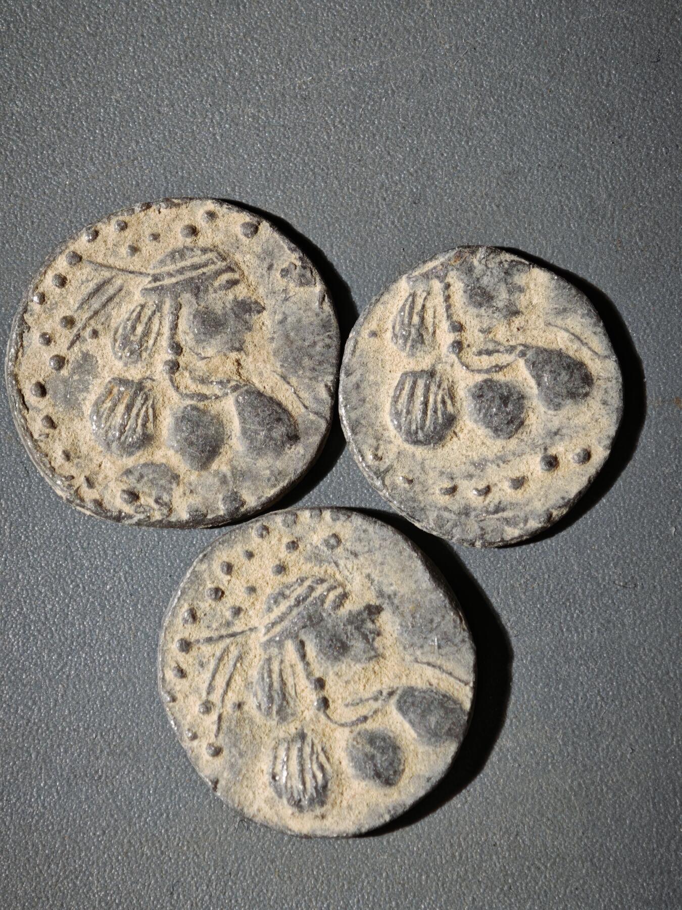 107期新疆红钱粟特钱币丝路钱币专场 A1铅制丝路币