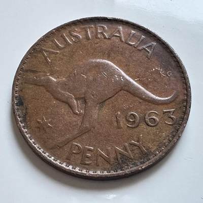 🌹外币初藏🌹🐯2026年第8场  每周二四六晚8️⃣点 接代拍 - 澳大利亚1963年一便士