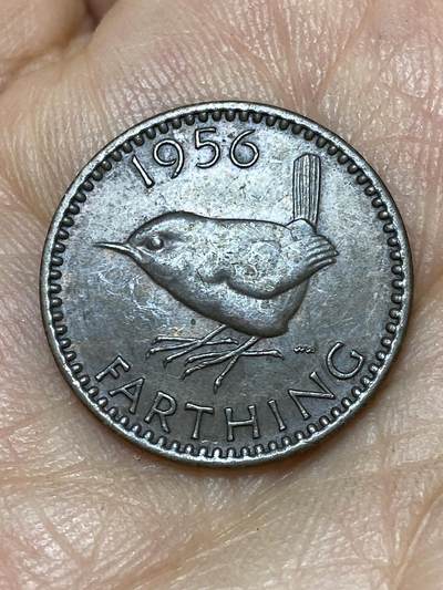 2026年第八场(总第一百七十七场）外国好品散币场(免佣金) - 少见年份–英国🇬🇧1956年1法新(伊丽莎白二世青年桂冠第二版，关门年仅发行3年)