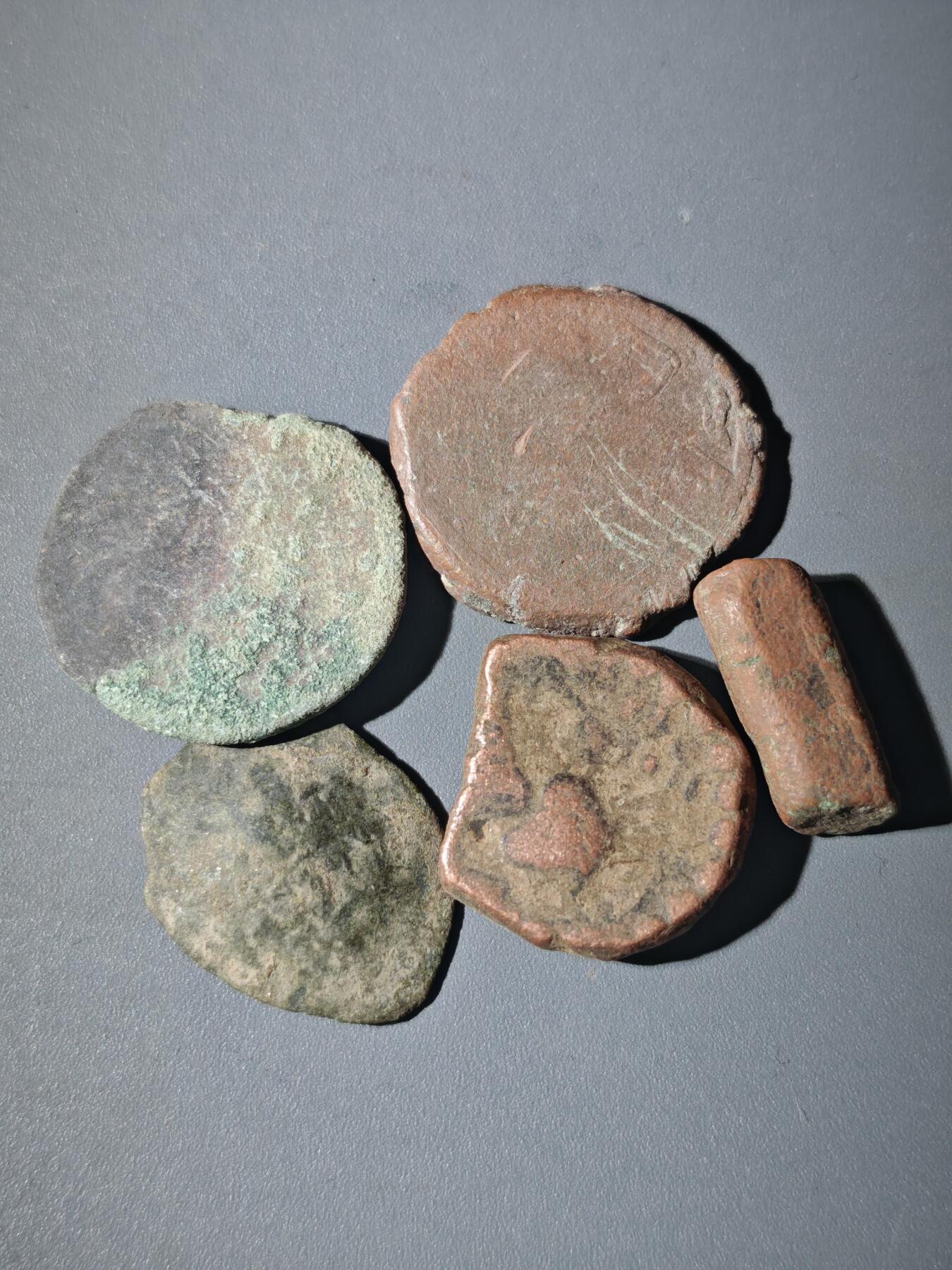 107期新疆红钱粟特钱币丝路钱币专场 B10丝路铜币一组