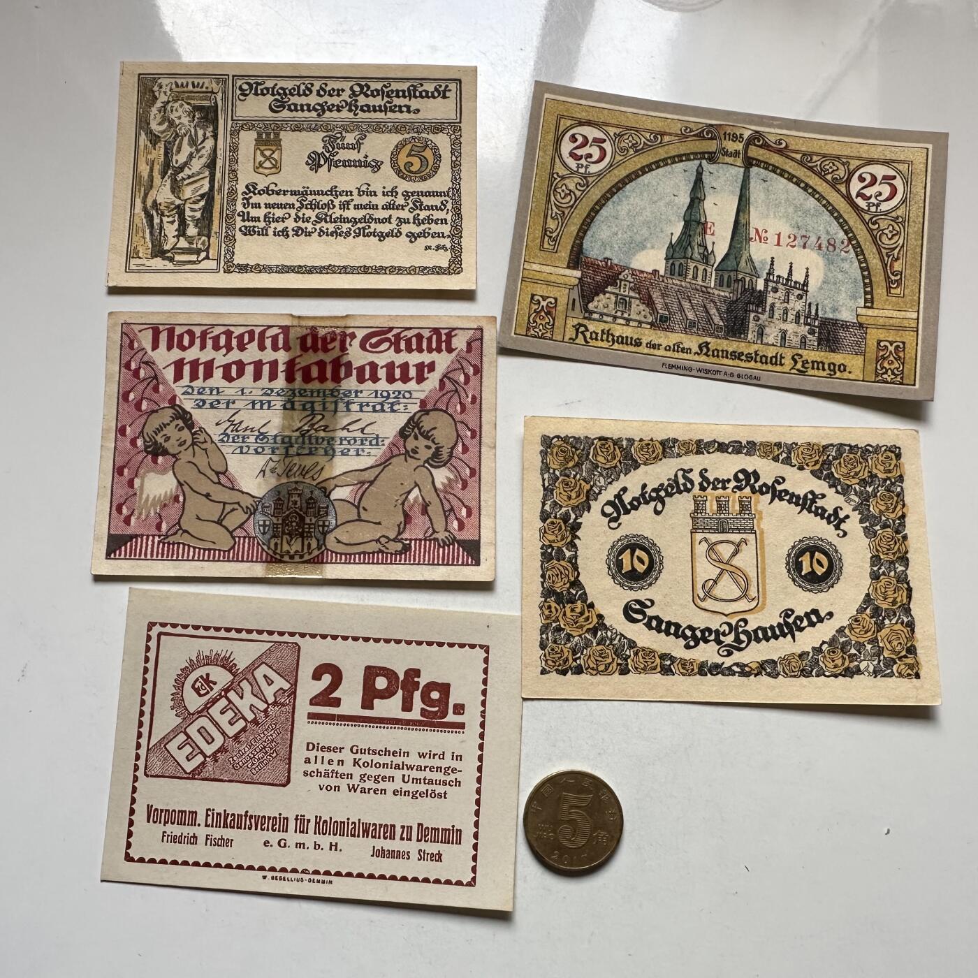 🌹外币初藏🌹🐯2026年第8场  每周二四六晚8️⃣点 接代拍 德国一战时期紧急币—18