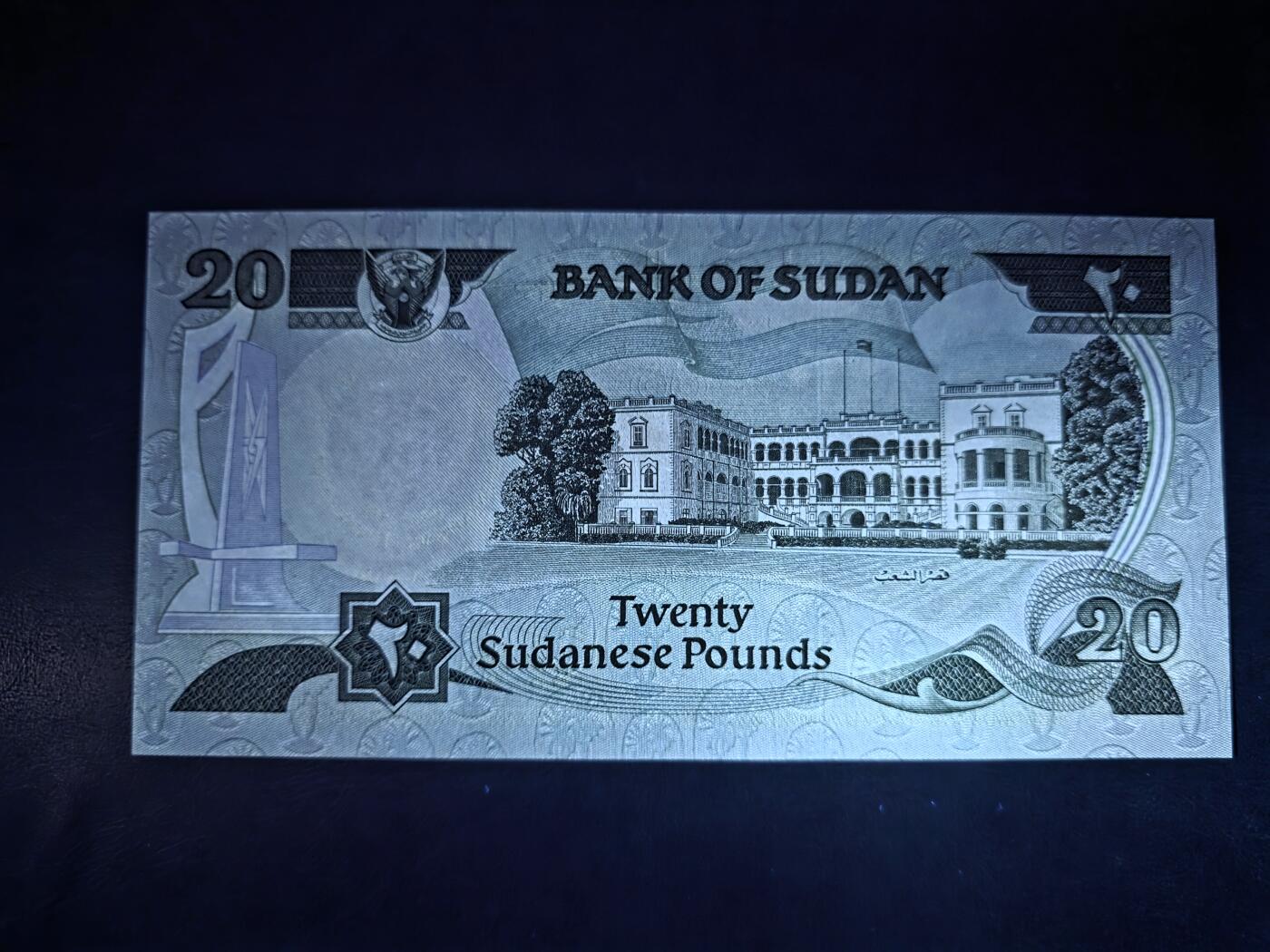 叁拾收藏第34期 苏丹1981年20镑 纪念钞  少见品种  UNC