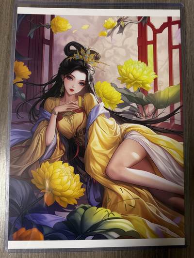 阳大大卡牌拍卖第94期（持续收拍品，周六晚上九点截拍，进群福利早知道） - 【A4亲签卡】卡卡有趣 十二花神 梁红玉