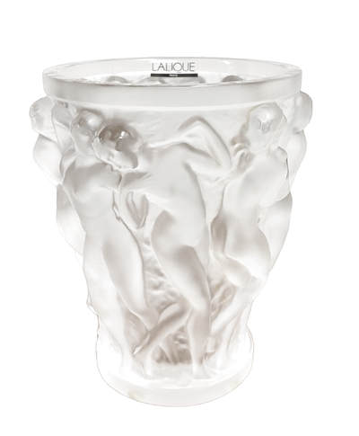 上海拍卖行2025年秋季古董珍玩拍卖会 - 法国LALIQUE"酒肆十美女"磨砂水晶中央花瓶(M-size)