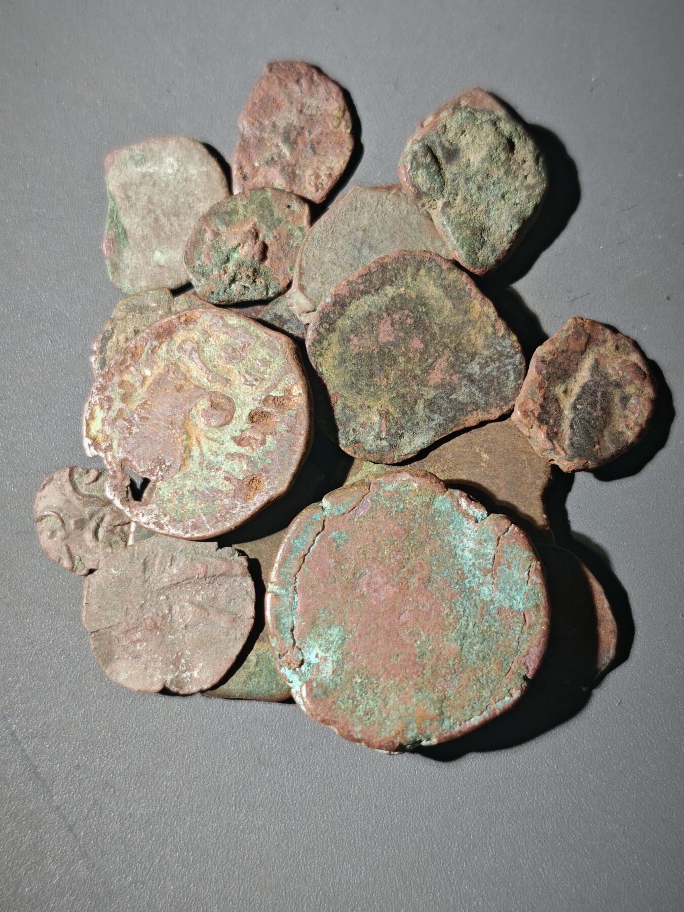 107期新疆红钱粟特钱币丝路钱币专场 C4丝路铜币一组20个