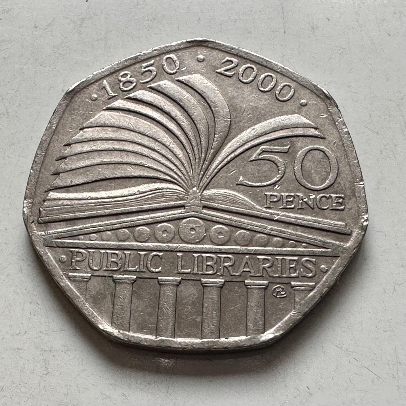 🌹外币初藏🌹🐯2026年第8场  每周二四六晚8️⃣点 接代拍 英国2000年50便士纪念币
