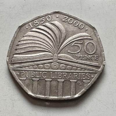 🌹外币初藏🌹🐯2026年第8场  每周二四六晚8️⃣点 接代拍 - 英国2000年50便士纪念币