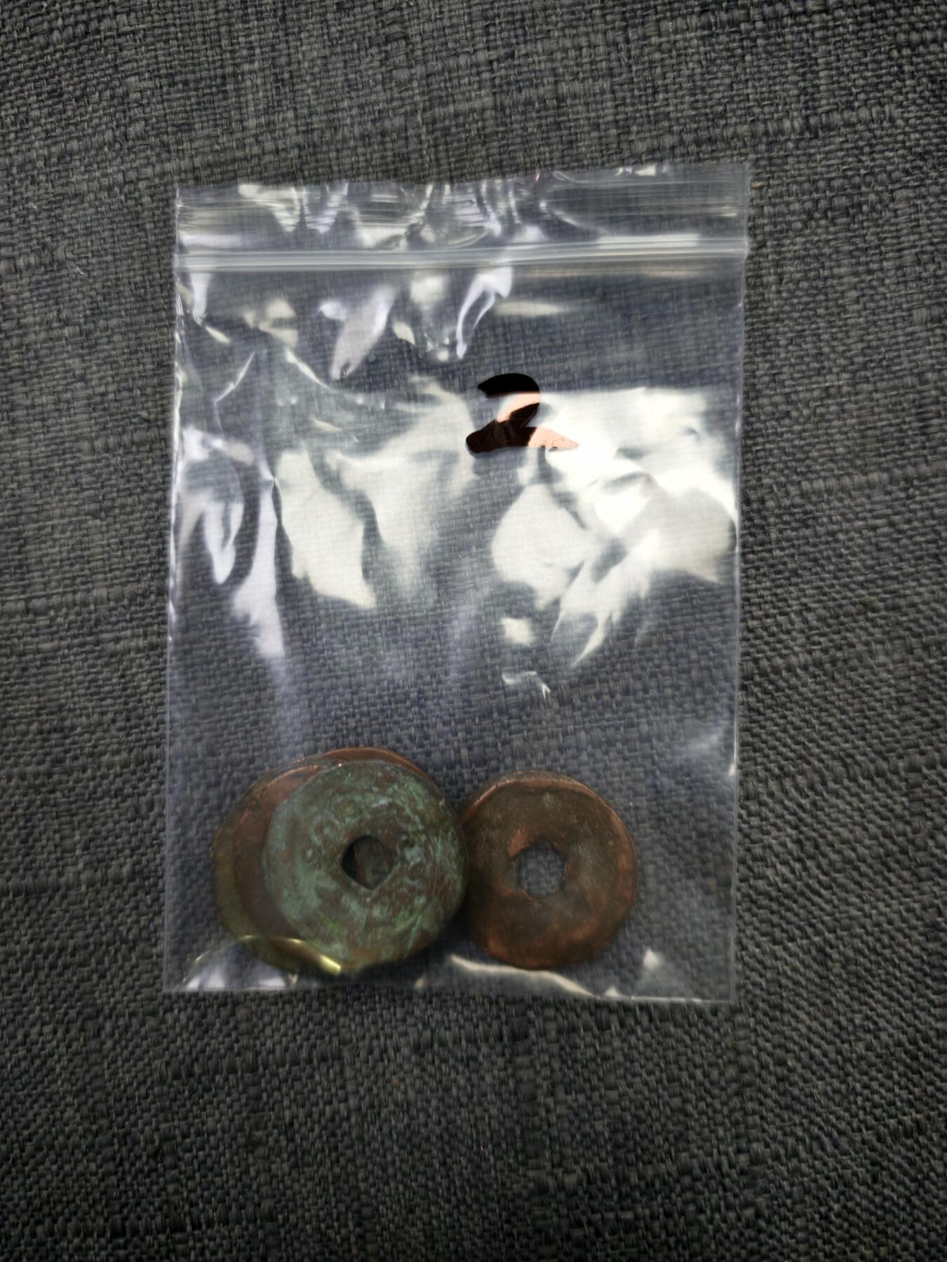 107期新疆红钱粟特钱币丝路钱币专场 新疆红钱版式一组六个