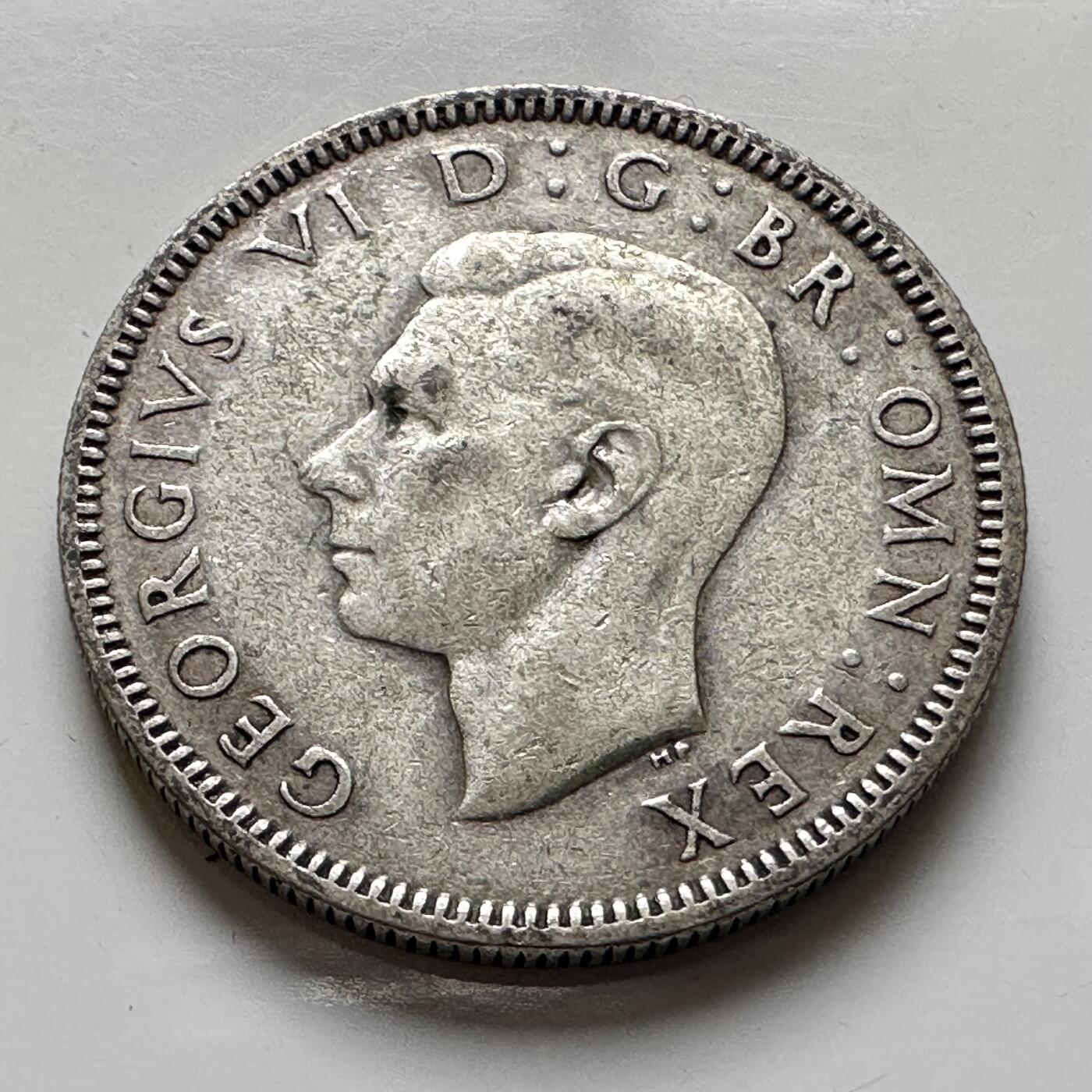 🌹外币初藏🌹🐯2026年第8场  每周二四六晚8️⃣点 接代拍 英国1937年1先令银币 5.65克50%银 a