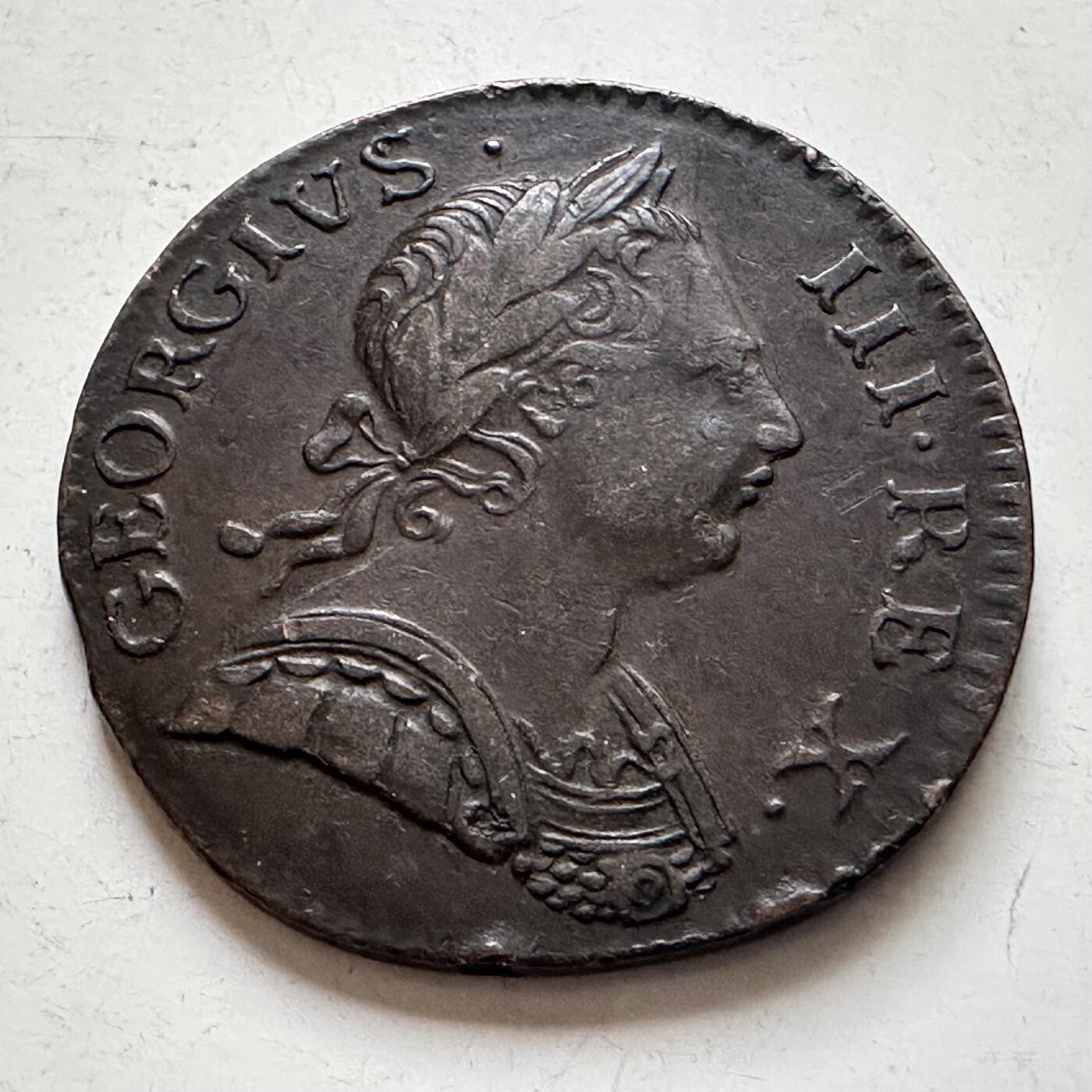 🌹外币初藏🌹🐯2026年第8场  每周二四六晚8️⃣点 接代拍 英国1771年乔治三世半便士 少见青年版好品相 难遇