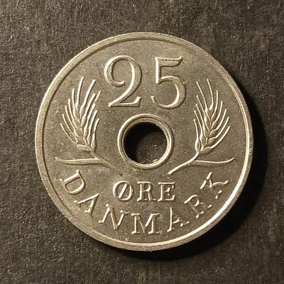 逸泉钱币2026A世界散币纸币纪念币专场A第一场 - 334 丹麦25 欧尔