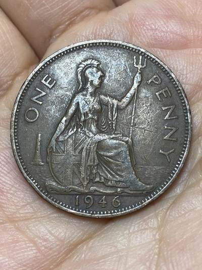 2026年第八场(总第一百七十七场）外国好品散币场(免佣金) - 英国🇬🇧1946年1便士(乔治六世第一版)