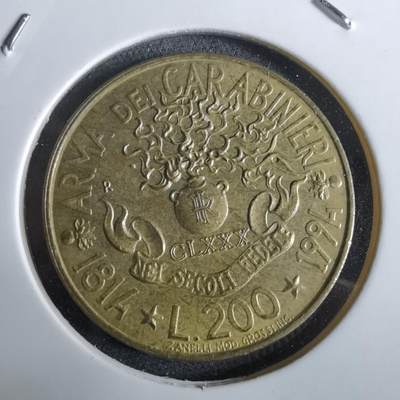 沼泽如烟--第961场 - 意大利1994年200里拉纪念币