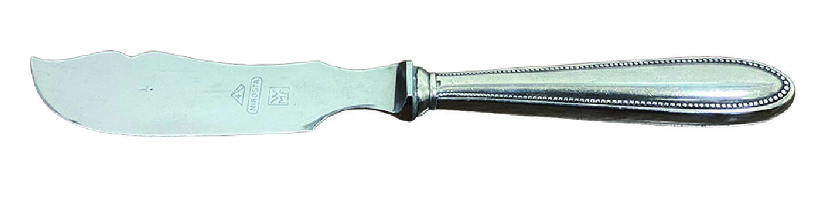 上海拍卖行2025年秋季古董珍玩拍卖会 德国WMF银质柄奶酪刀(L:19.6cm)