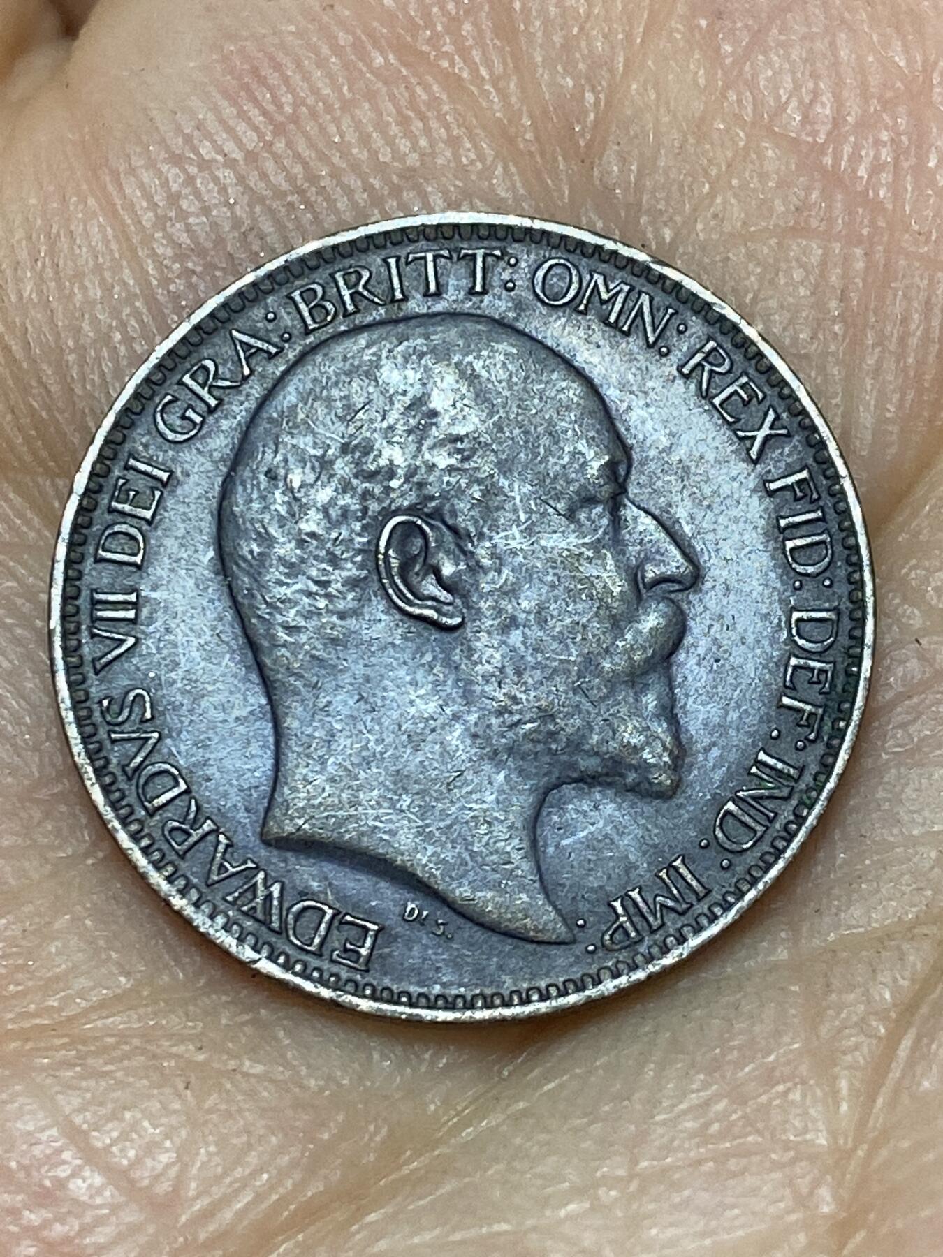 2026年第八场(总第一百七十七场）外国好品散币场(免佣金) 深打好品–英国🇬🇧1905年1法新(爱德华七世时期)