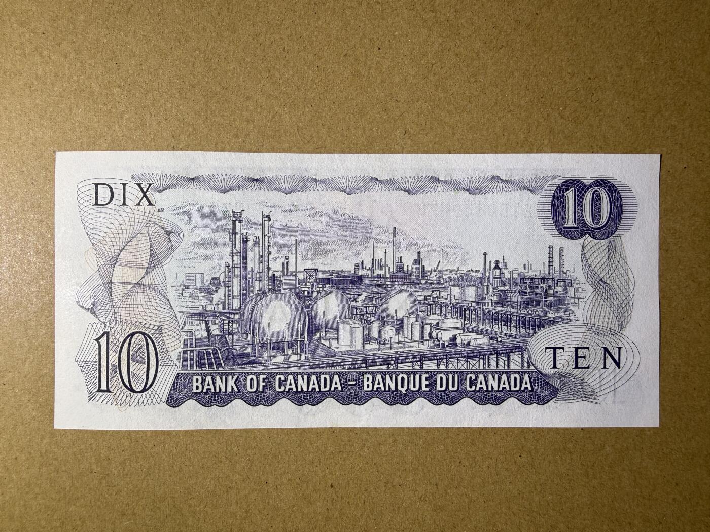 《艾美收藏》第229期-1.18周日外币荟萃 加拿大10元 UNC 1971年 边缘轻微荧光