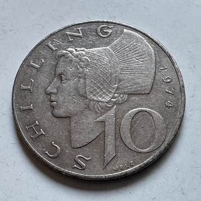 🌹外币初藏🌹🐯2026年第8场  每周二四六晚8️⃣点 接代拍 - 奥地利1974年10先令