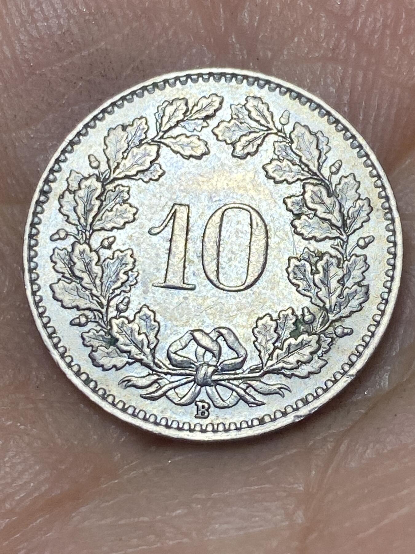 2026年第八场(总第一百七十七场）外国好品散币场(免佣金) 瑞士🇨🇭1958年10拉彭(第二版，B标伯尔尼造)