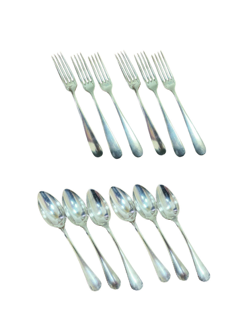 上海拍卖行2025年秋季古董珍玩拍卖会 法国Christofle(昆汀)西餐具套组(含6把正餐叉及6把正餐勺)