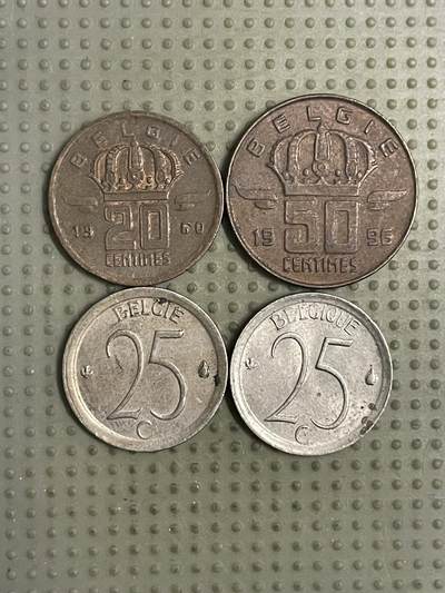 2026年第12场各国散币拍卖（总第162场）16.17两天外出，18号可以发货 - 比利时4枚