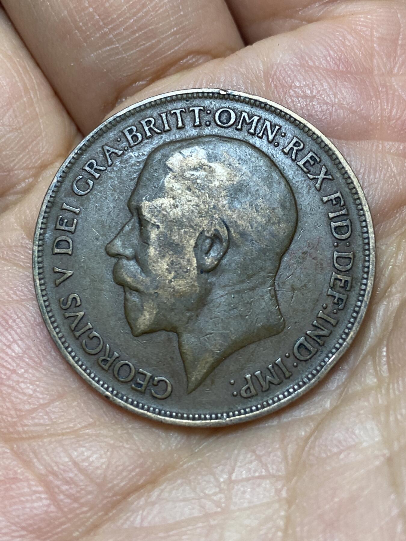 2026年第八场(总第一百七十七场）外国好品散币场(免佣金) 英国🇬🇧1919年1便士(乔治五世第一版)