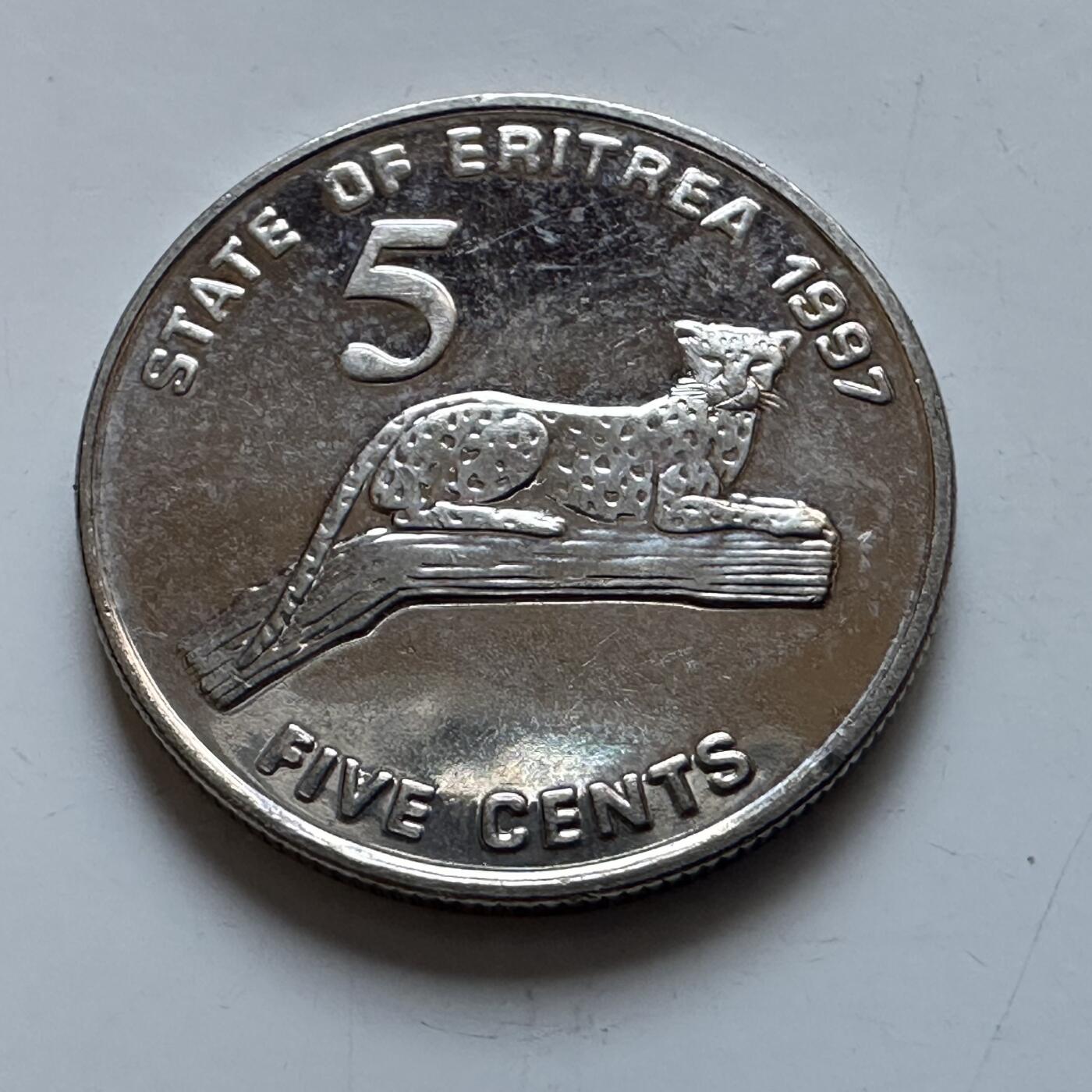 🌹外币初藏🌹🐯2026年第8场  每周二四六晚8️⃣点 接代拍 厄立特里亚1997年五分