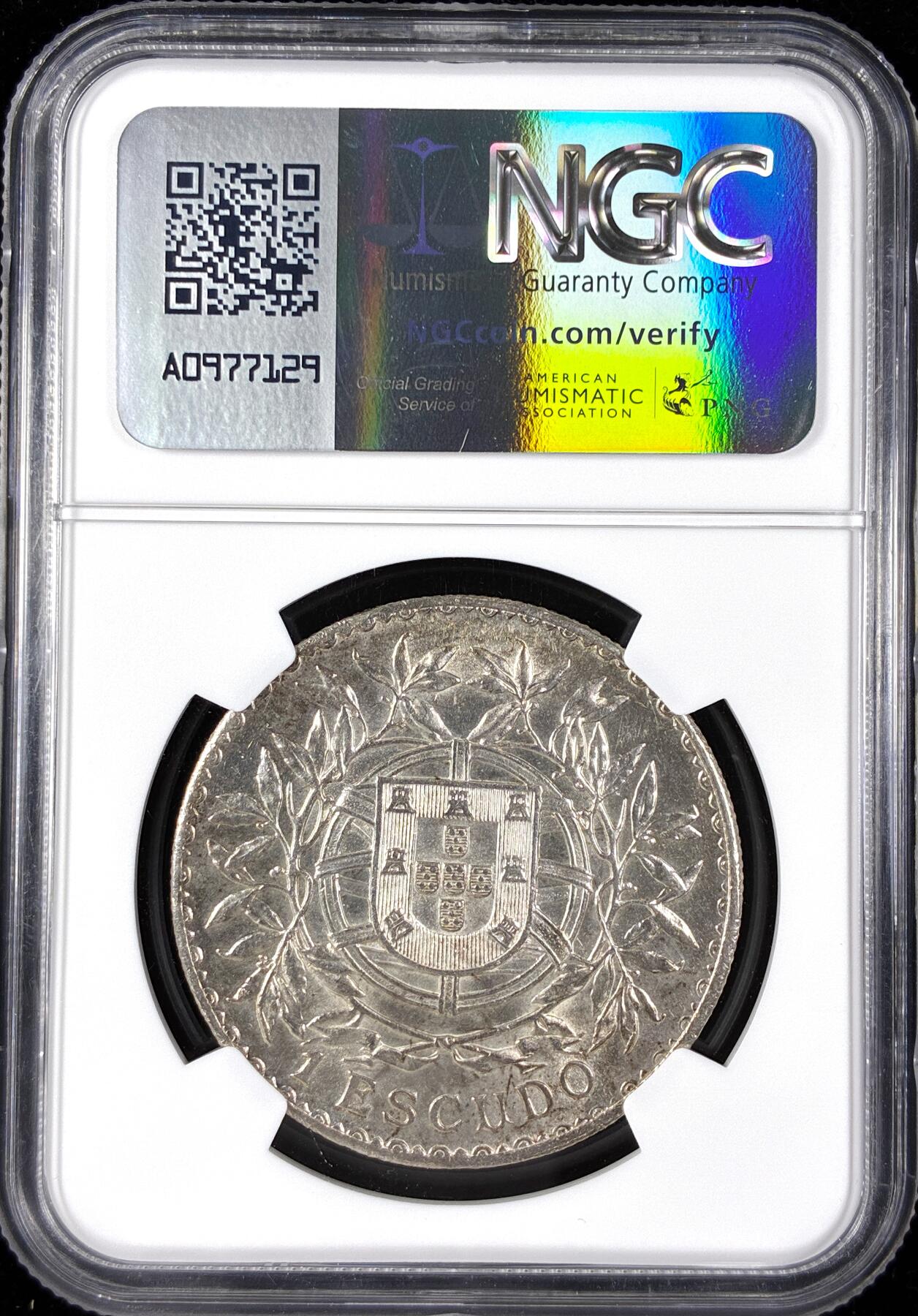 【雨安】【直播拍卖】【第0124期-评级币章】2026-01-17 周六 19:30 [评级欧洲] 葡萄牙 Republic 01埃斯库多 KM#0564 (1915-1916) 1916年  NGC-MS62